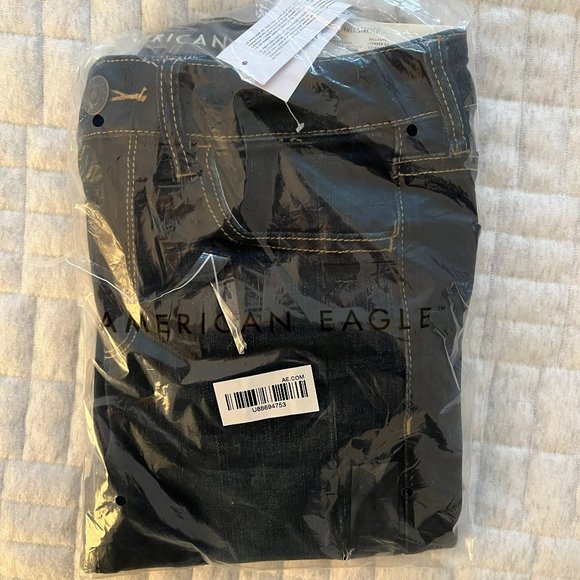 NWT American Eagle Soft Knit Jeggings, Darkness Falls Blue, Size 4 - Picture 5 of 6